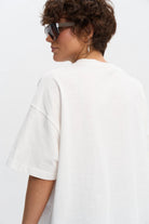 WOMEN’S OVERSIZE T-SHIRT MILK MELANGE | MMSW