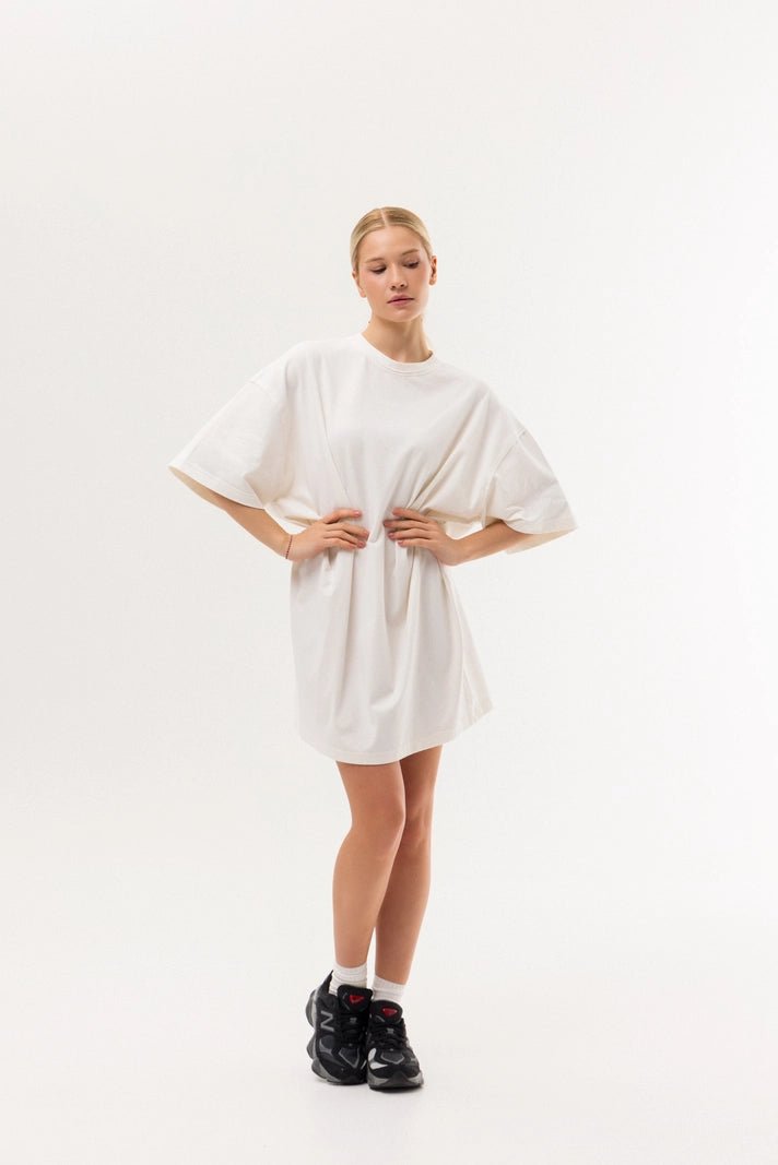 WOMEN’S OVERSIZED LONG T - SHIRT MILK | MMSW