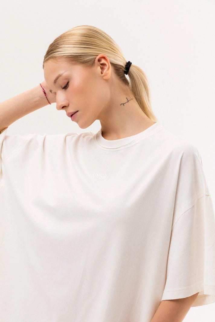 WOMEN’S OVERSIZED LONG T - SHIRT MILK | MMSW