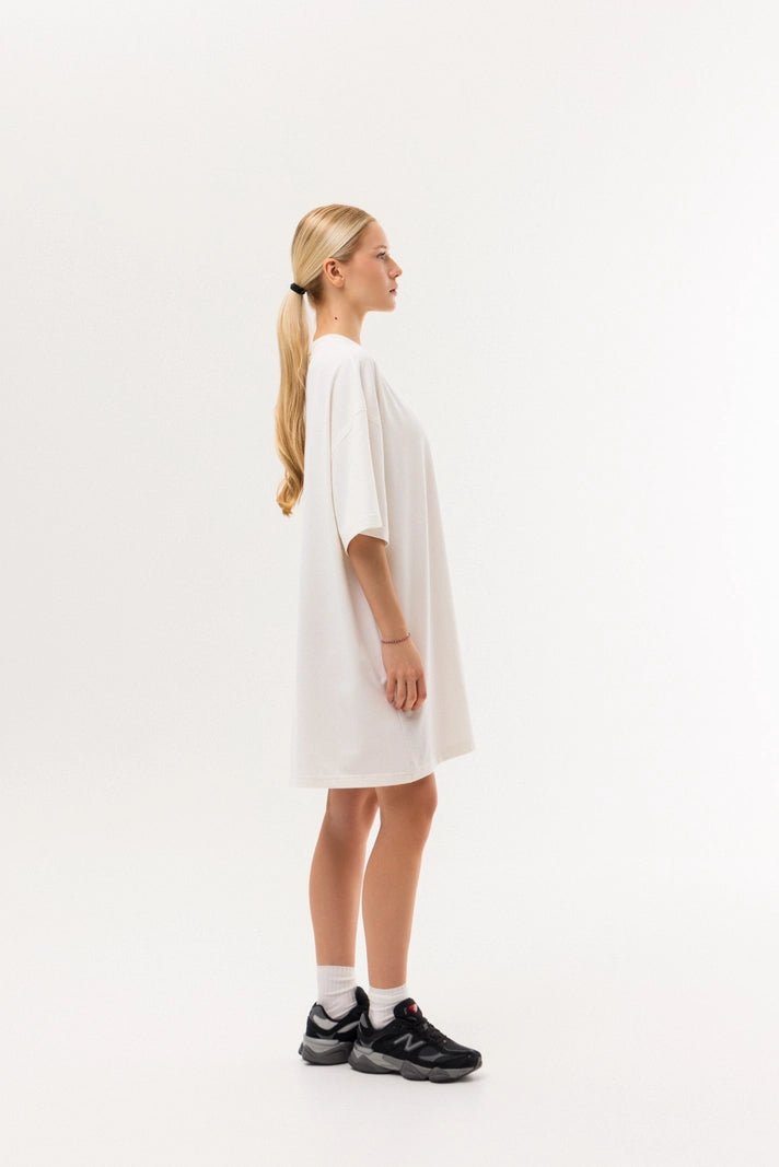 WOMEN’S OVERSIZED LONG T - SHIRT MILK | MMSW
