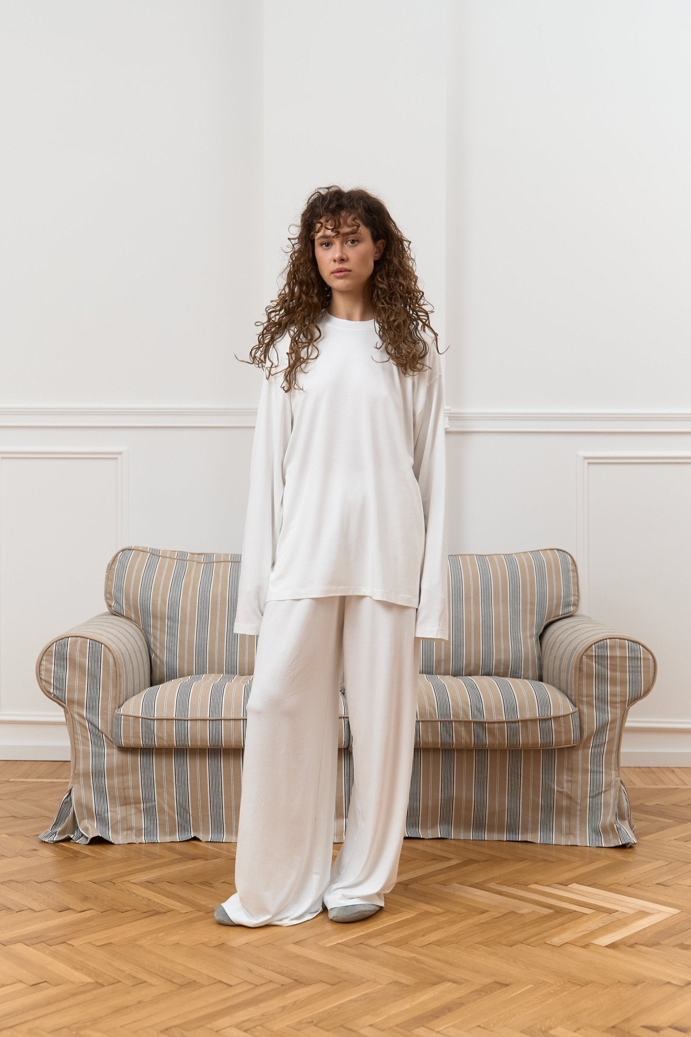 High - Waist Wide Pants Maison26 Off - White | MMSW