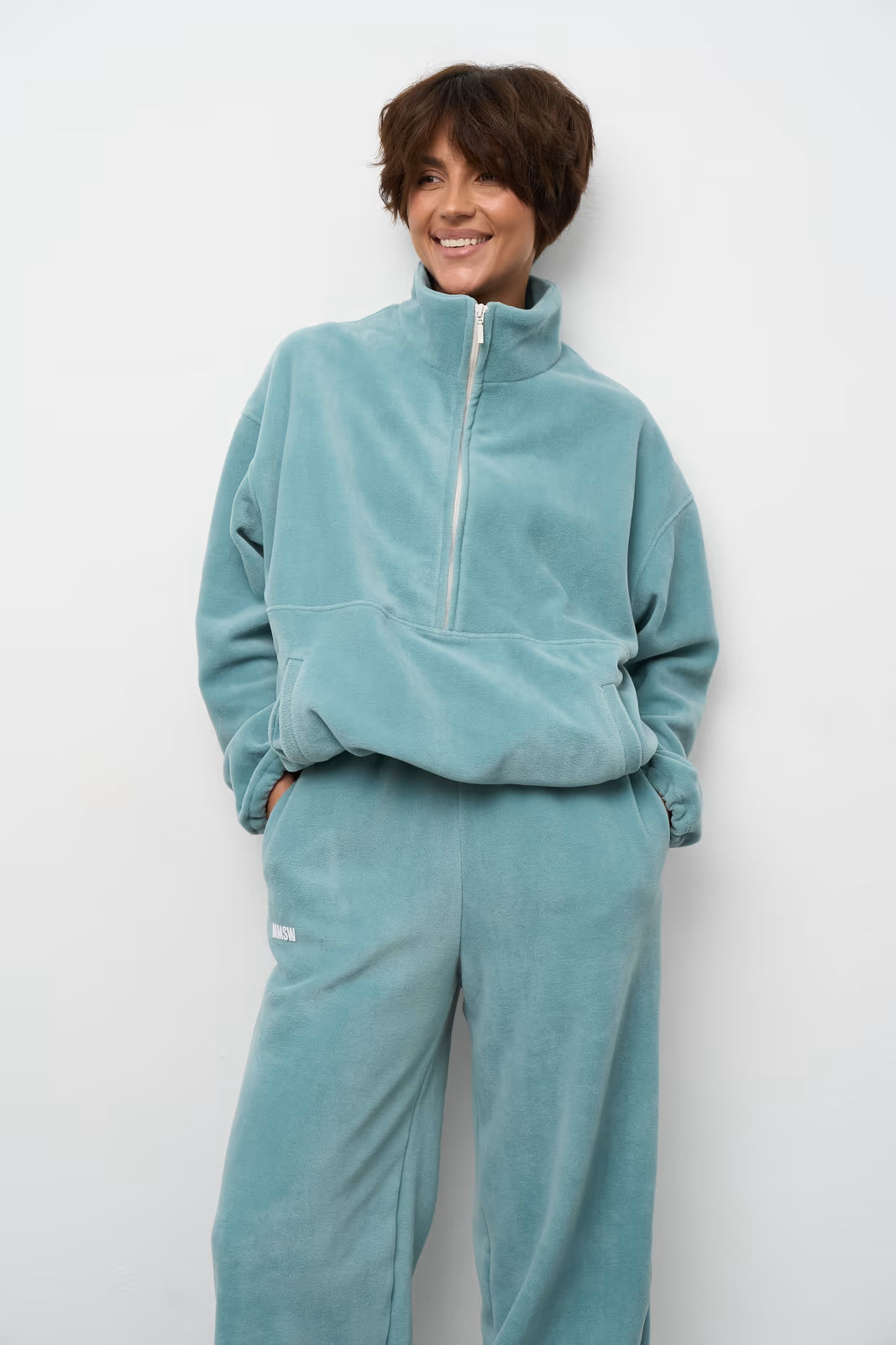 WOMEN’S POLAR FLEECE HALF ZIP SET SEA WAVE | MMSW