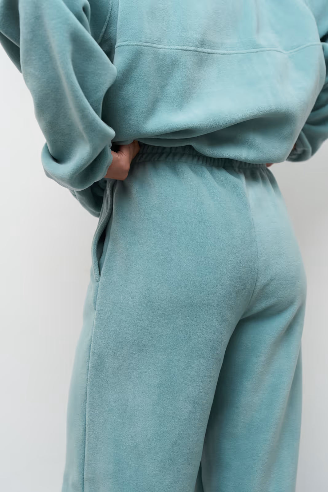 WOMEN’S POLAR FLEECE HALF ZIP SET SEA WAVE | MMSW