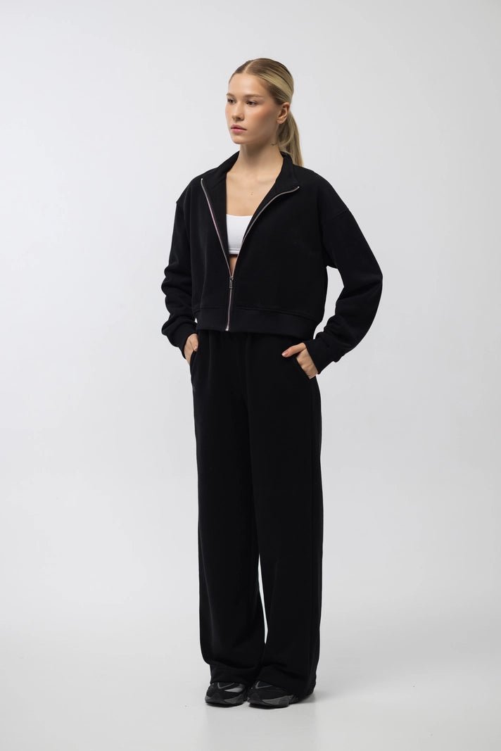 WOMEN’S STRAIGHT LEG SWEATPANTS BLACK | MMSW