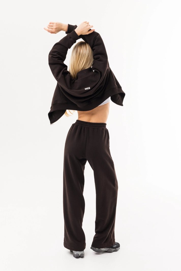 WOMEN’S STRAIGHT LEG SWEATPANTS CHOCOLATE | MMSW