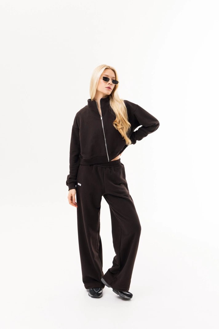 WOMEN’S STRAIGHT LEG SWEATPANTS CHOCOLATE | MMSW