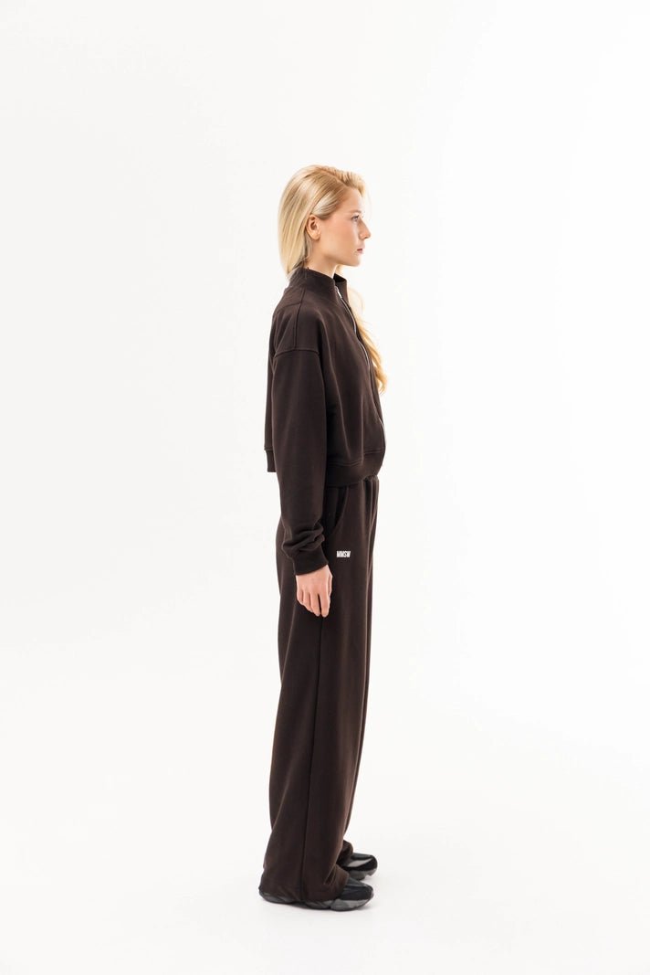 WOMEN’S STRAIGHT LEG SWEATPANTS CHOCOLATE | MMSW