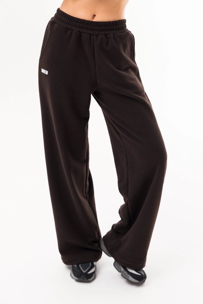 WOMEN’S STRAIGHT LEG SWEATPANTS CHOCOLATE | MMSW