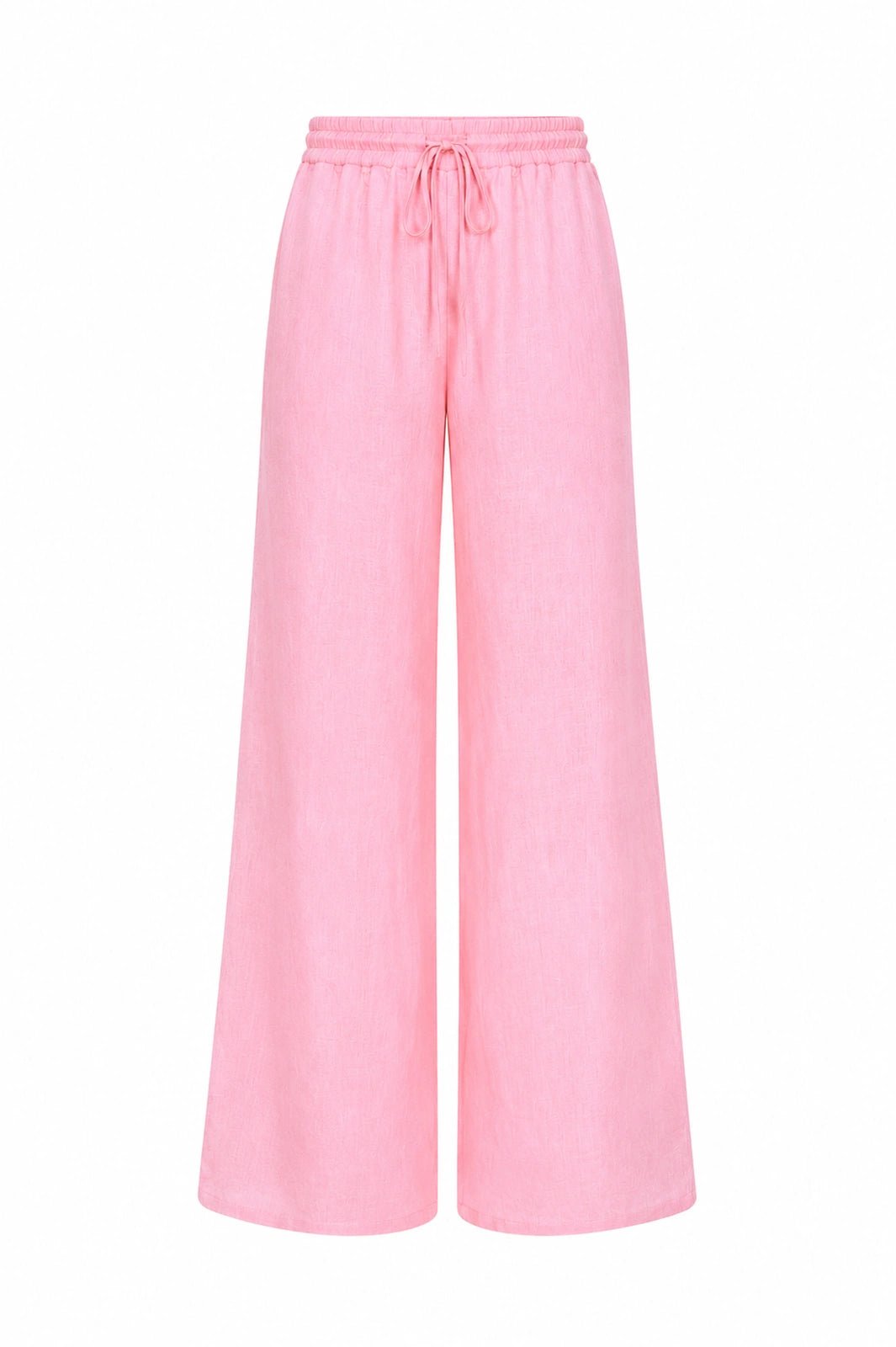 WOMEN’S STRAIGHT LINEN PANTS PINK | MMSW