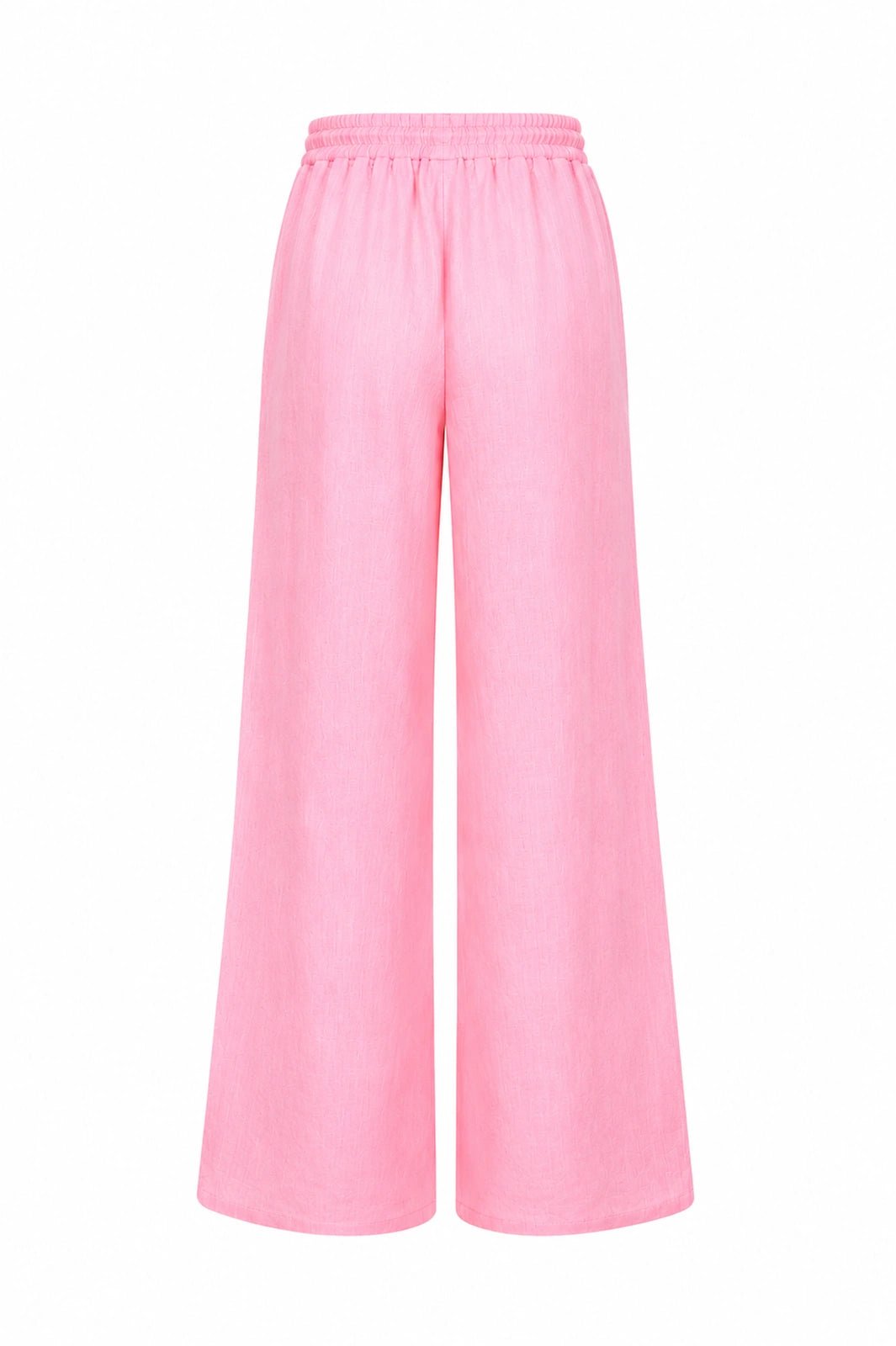 WOMEN’S STRAIGHT LINEN PANTS PINK | MMSW