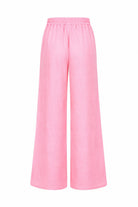 WOMEN’S STRAIGHT LINEN PANTS PINK | MMSW