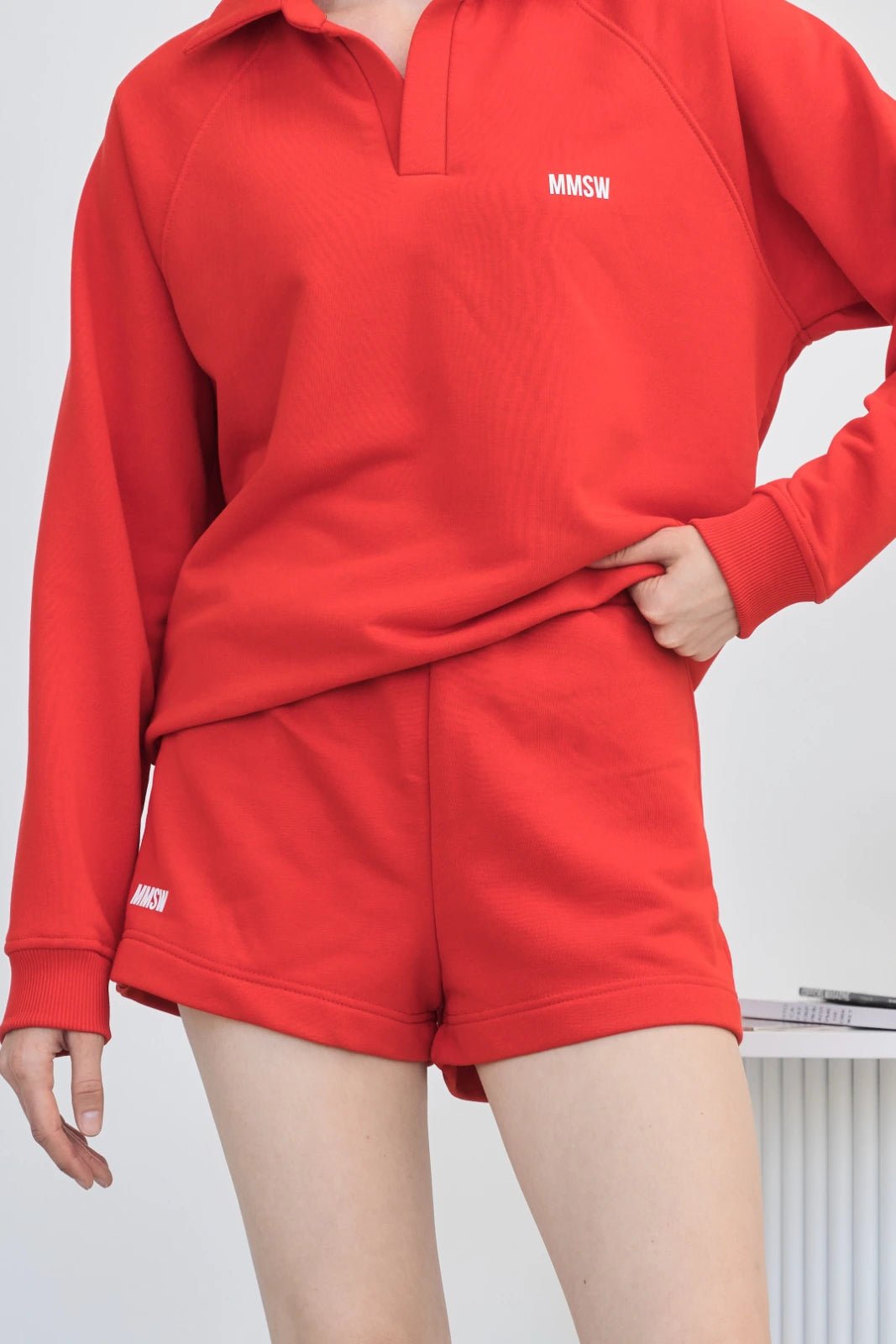 WOMEN’S SWEAT SHORTS LIGHT RED | MMSW