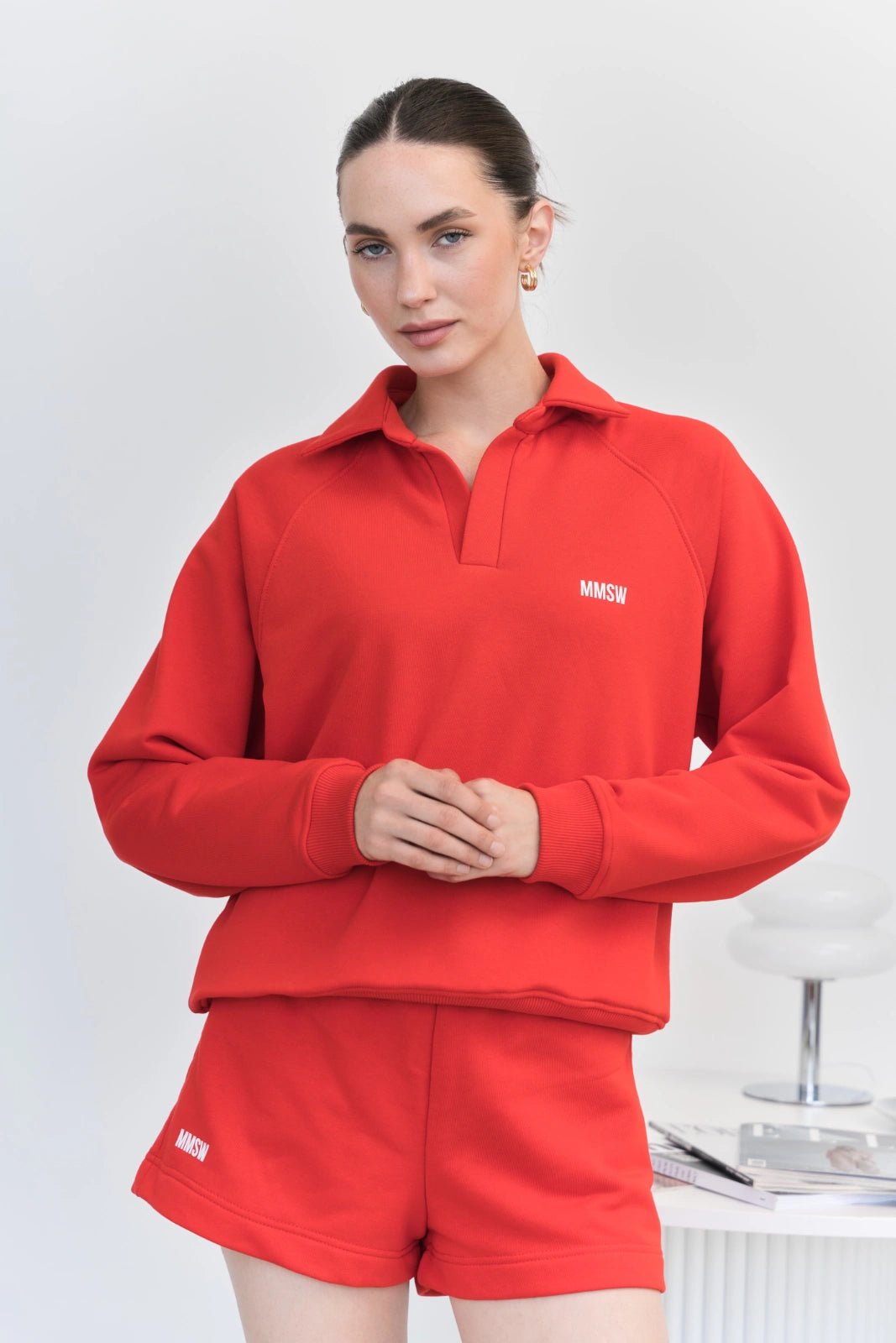 WOMEN’S SWEAT SHORTS LIGHT RED | MMSW