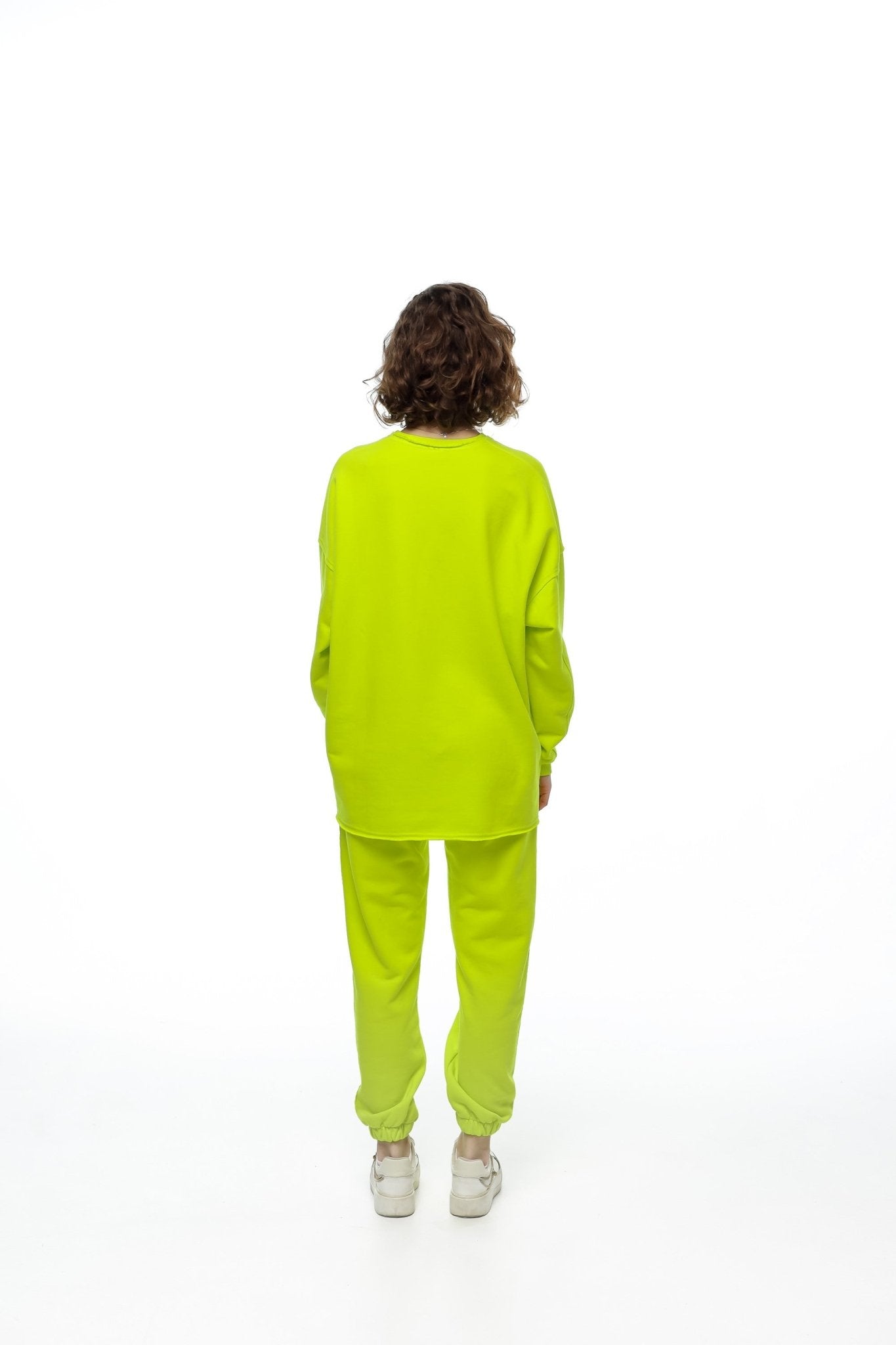 WOMEN’S SWEATSHIRT WITH RAW EDGES BRIGHT YELLOW | MMSW