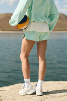 WOMEN’S SWEATSHORTS WITH SIDE SLITS LIGHT MENTHOL | MMSW