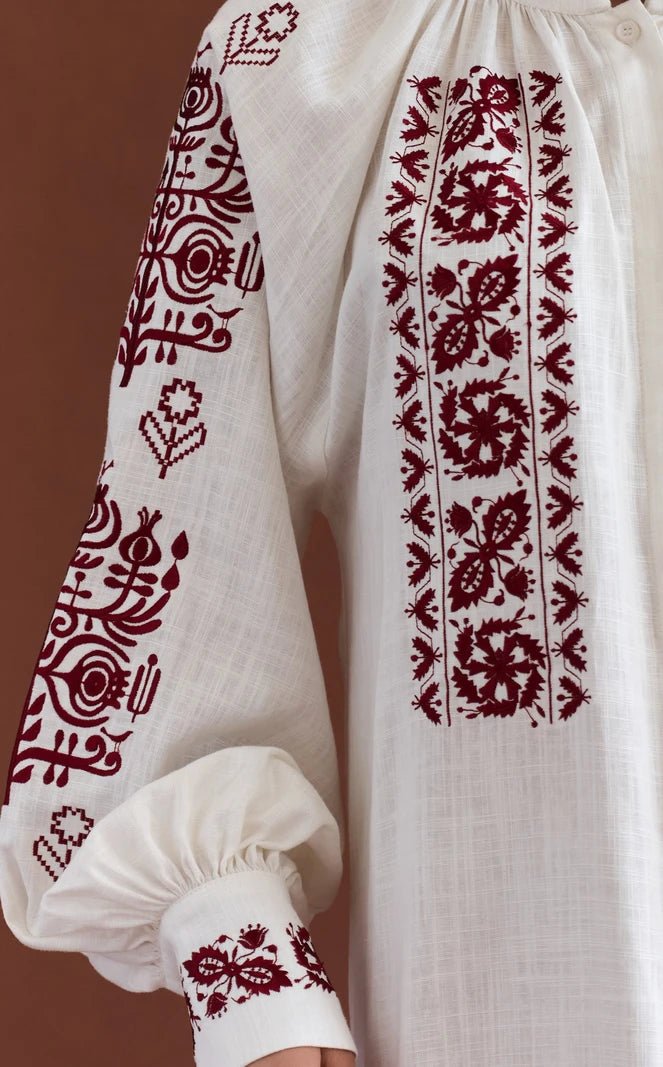 WOMEN’S VYSHYVANKA MAXI DRESS MILK | MMSW