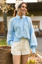 WOMEN’S VYSHYVANKA SHIRT LIGHT BLUE | MMSW