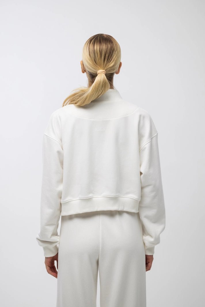 WOMEN’S ZIP SWEATSHIRT MILK | MMSW