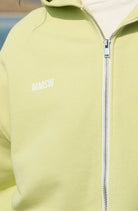 WOMEN’S ZIP-UP HOODIE WITH ADJUSTABLE HEM LIGHT LIME | MMSW